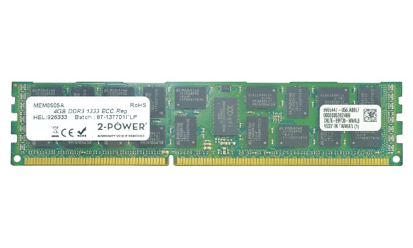 4GB DDR3 1333MHz ECC RDIMM