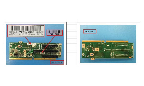 SPS-PCA 3S 2x8 x16 PCI-E Riser
